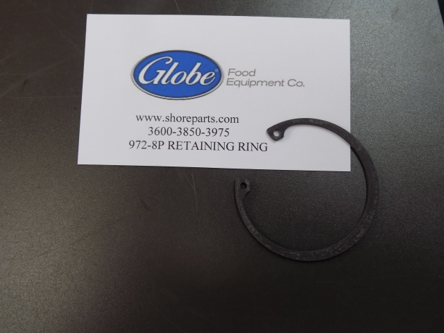 Globe Slicer Models 3600, 3850, 3975 Large Retaining Ring Part 972-7P